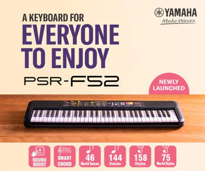 YAMAHA PSR-F52 PORTABLE KEYBOARD WITH 61 KEYS – Marik Music